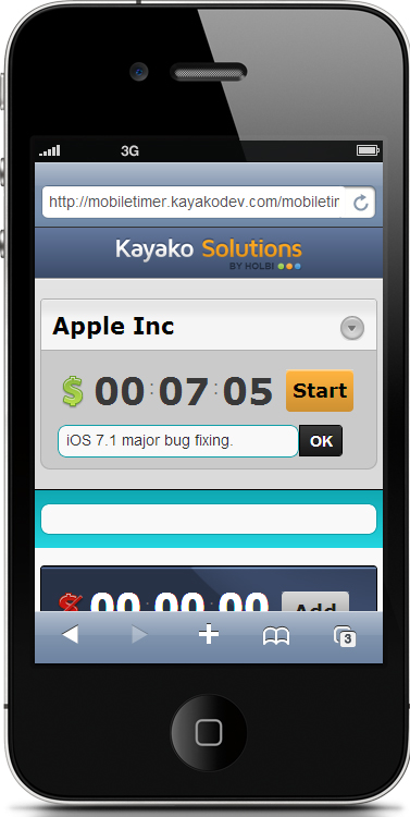 Mobile Timer for Kayako helpdesk