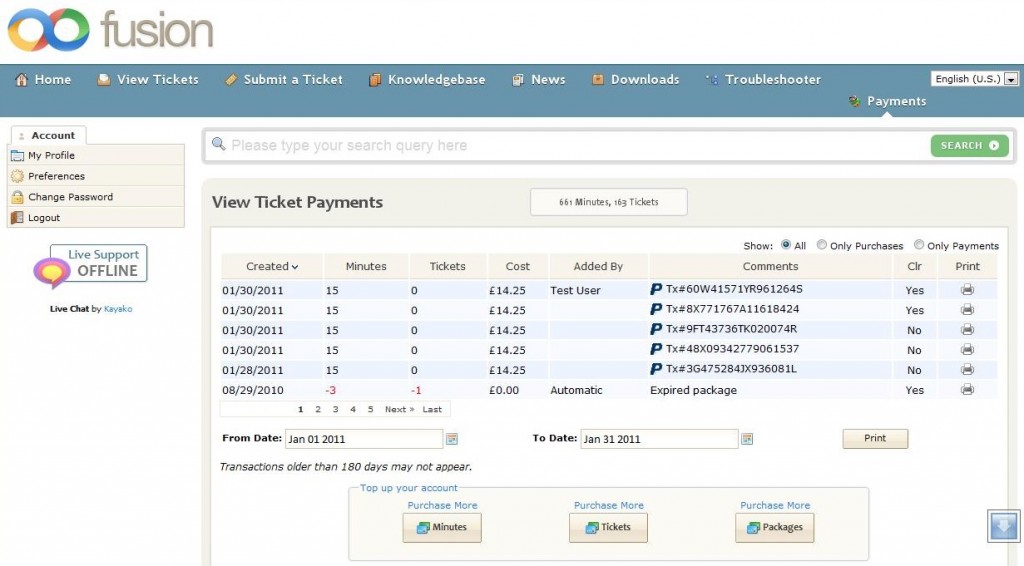 payment history new