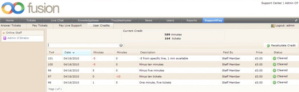 staff view of credit history new