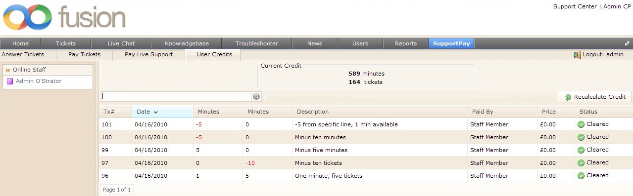 staff view of credit history new